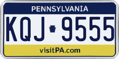 PA license plate KQJ9555