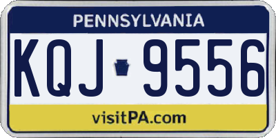 PA license plate KQJ9556