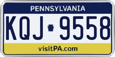PA license plate KQJ9558