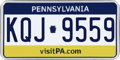 PA license plate KQJ9559