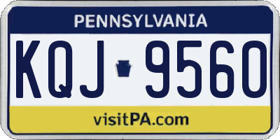 PA license plate KQJ9560