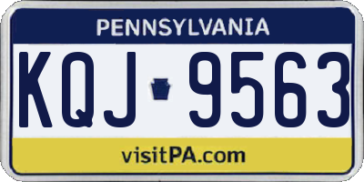 PA license plate KQJ9563