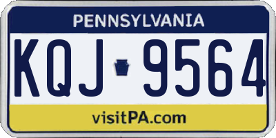 PA license plate KQJ9564