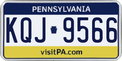 PA license plate KQJ9566