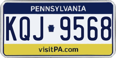 PA license plate KQJ9568