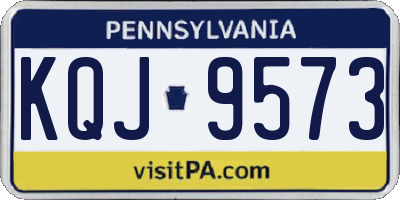 PA license plate KQJ9573
