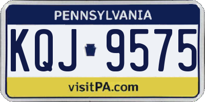 PA license plate KQJ9575