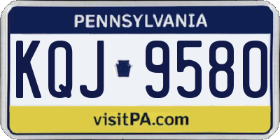 PA license plate KQJ9580