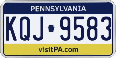 PA license plate KQJ9583