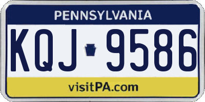 PA license plate KQJ9586