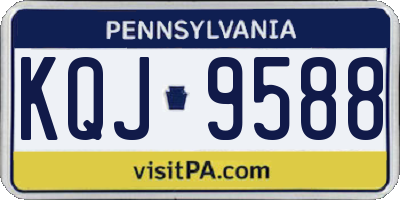 PA license plate KQJ9588