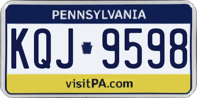 PA license plate KQJ9598