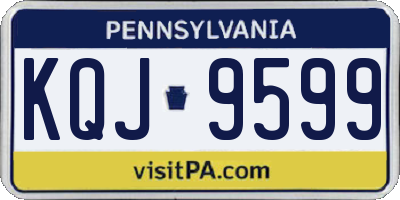 PA license plate KQJ9599