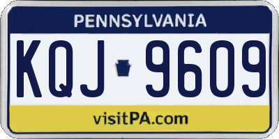 PA license plate KQJ9609