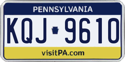 PA license plate KQJ9610