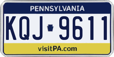 PA license plate KQJ9611