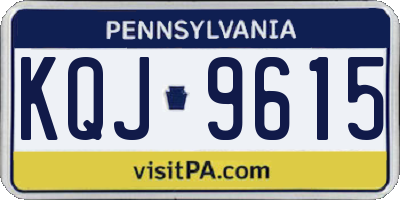 PA license plate KQJ9615