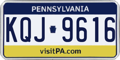 PA license plate KQJ9616