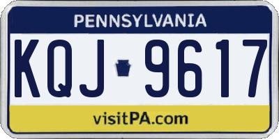 PA license plate KQJ9617