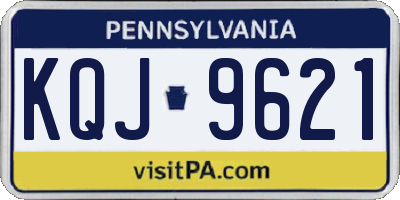 PA license plate KQJ9621