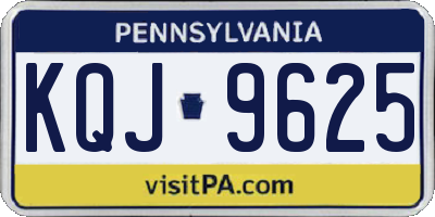 PA license plate KQJ9625