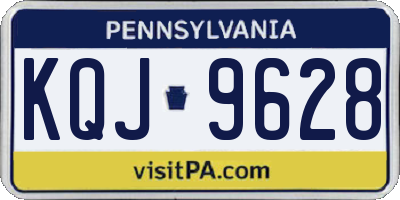 PA license plate KQJ9628