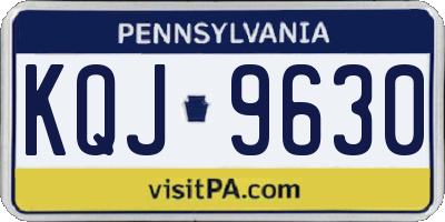 PA license plate KQJ9630