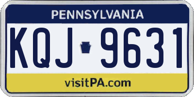 PA license plate KQJ9631