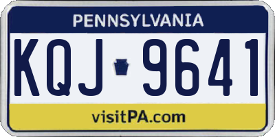 PA license plate KQJ9641