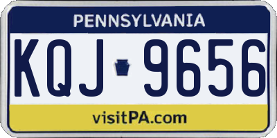 PA license plate KQJ9656