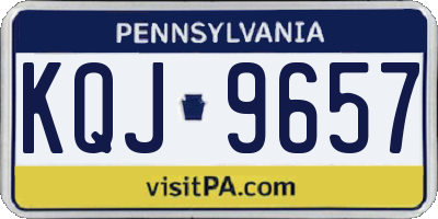 PA license plate KQJ9657