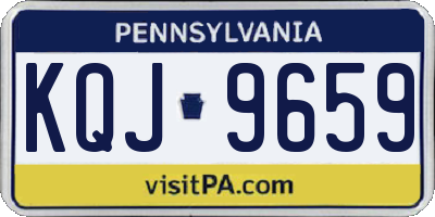 PA license plate KQJ9659