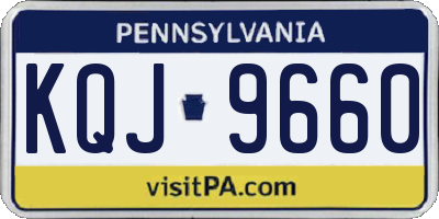 PA license plate KQJ9660