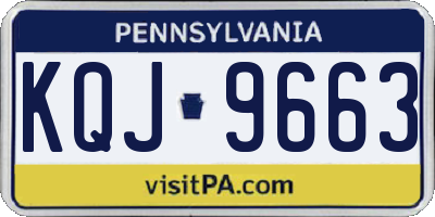 PA license plate KQJ9663