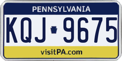 PA license plate KQJ9675