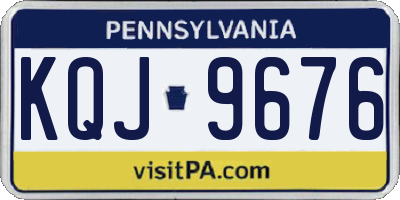PA license plate KQJ9676