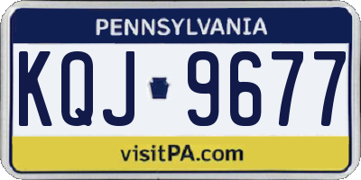 PA license plate KQJ9677