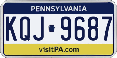 PA license plate KQJ9687