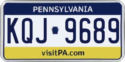 PA license plate KQJ9689