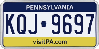 PA license plate KQJ9697