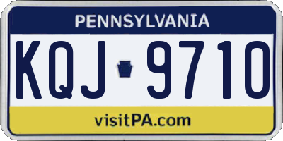 PA license plate KQJ9710