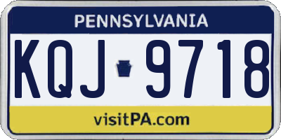 PA license plate KQJ9718