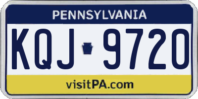 PA license plate KQJ9720
