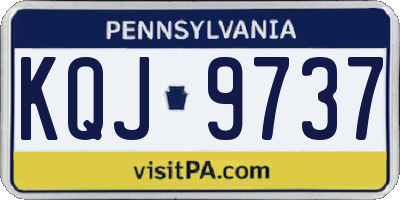 PA license plate KQJ9737