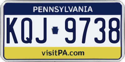 PA license plate KQJ9738
