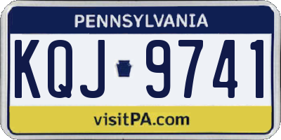 PA license plate KQJ9741