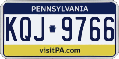 PA license plate KQJ9766