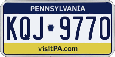 PA license plate KQJ9770