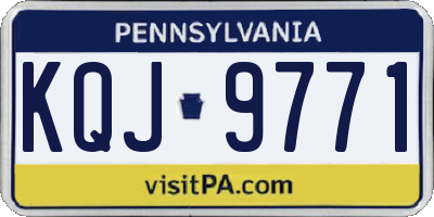 PA license plate KQJ9771