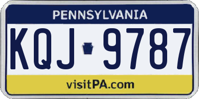 PA license plate KQJ9787
